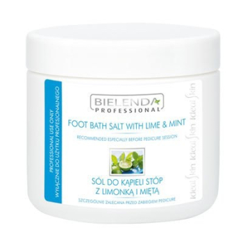 BIELENDA Sól do Kąpieli Stóp z Limonką i Miętą 600g